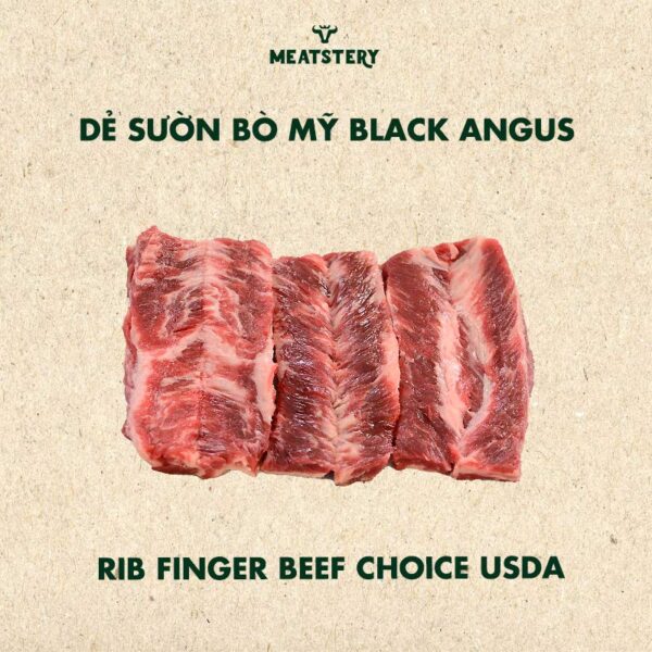 Dẻ Sườn Bò Mỹ Black Angus - Rib Finger Beef - Meatstery