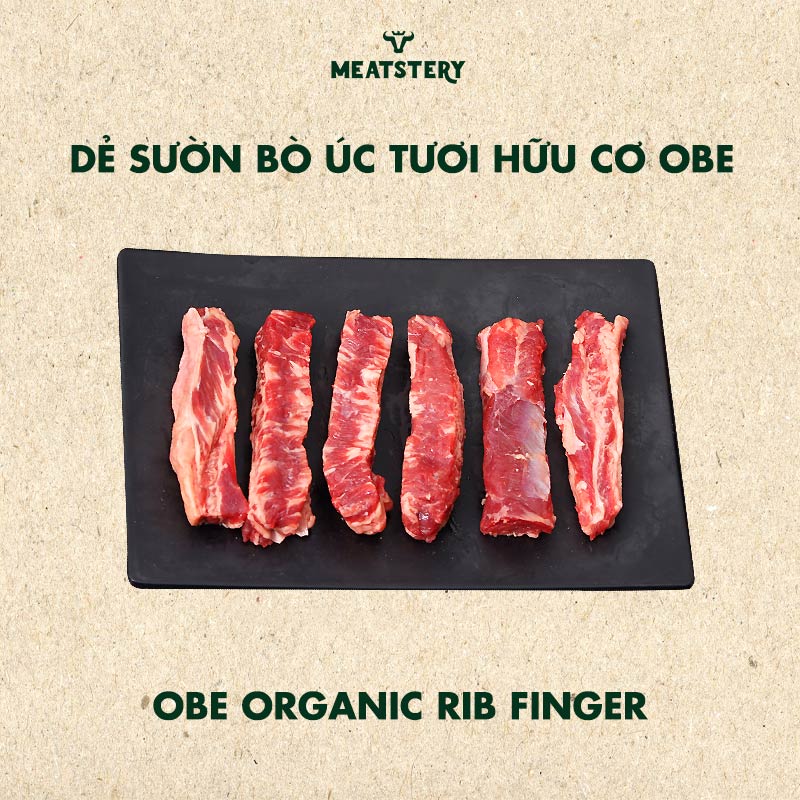 Dẻ Sườn Bò Úc Tươi Hữu Cơ Obe – Rib Finger